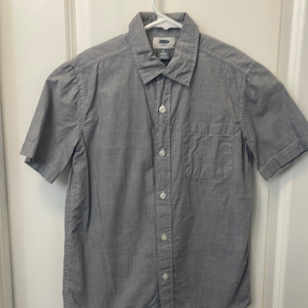 Old Navy boys button down short  sleeve shirt.